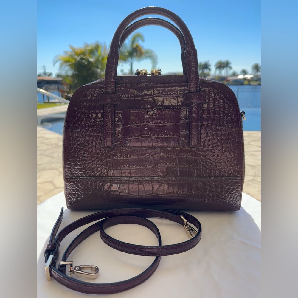 Kate Spade Croc-Embossed Satchel - Picture 2 of 13